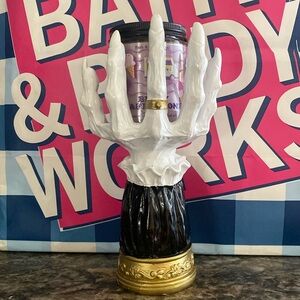 Witch Hand Single Wick Candle Holder, Halloween Palm Candle Holder